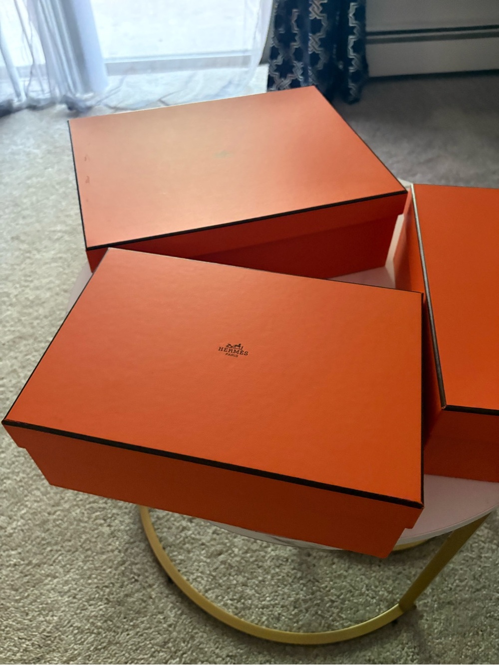 Hermes Orange & Black Signature Gift Boxes